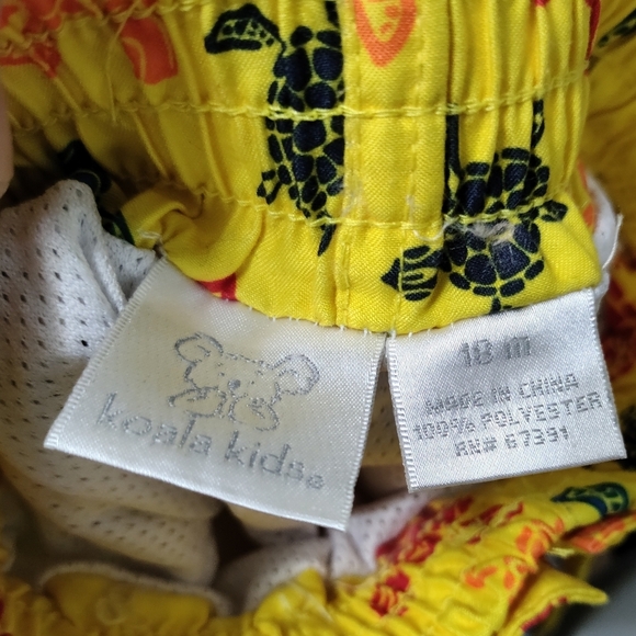 Koala Kids Turtle Swim Trunks 18 Months - Picture 3 of 3